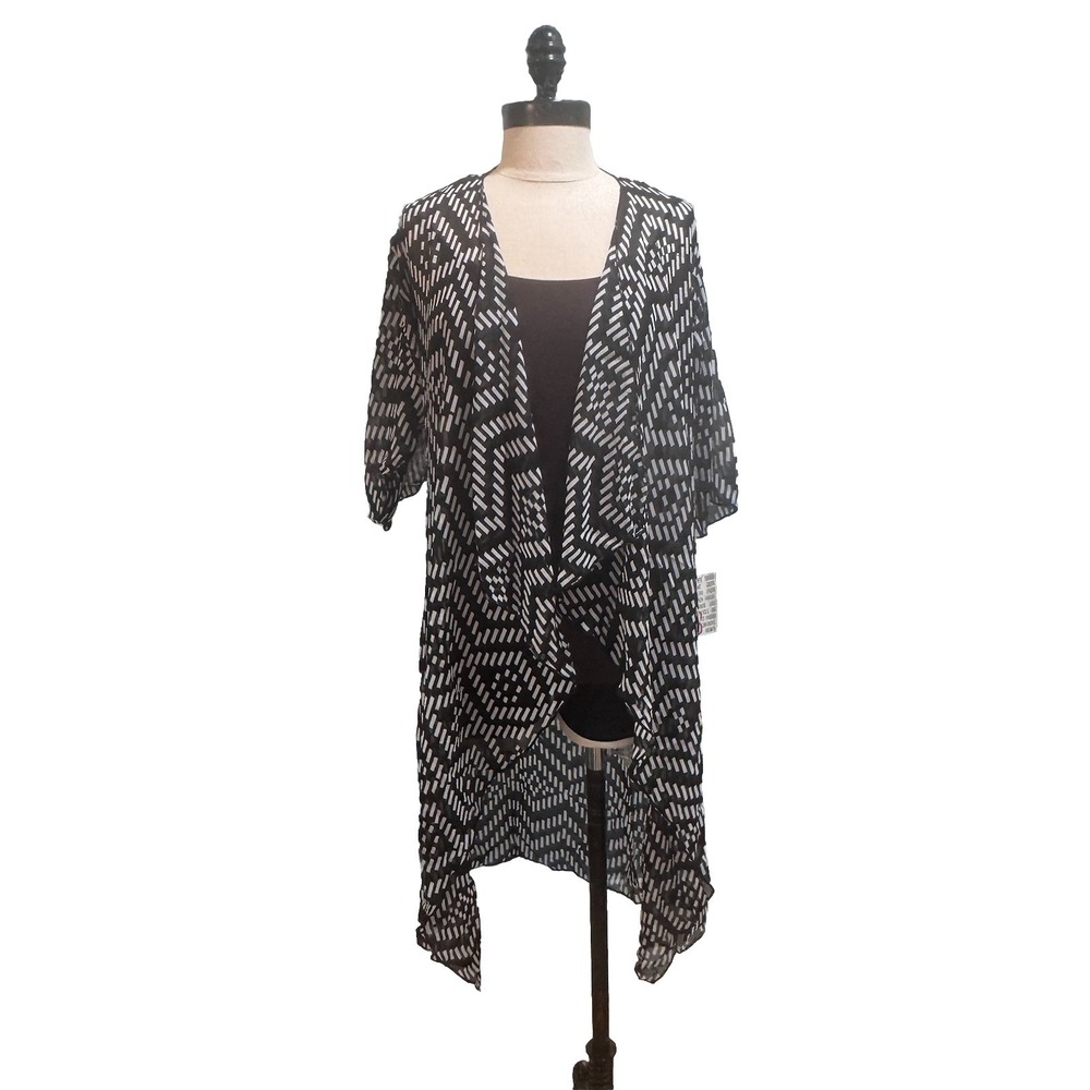 *NWT Women's Lularoe Shirley Open Cardigan Kimono 3/4 Sleeve Size‎ Small Aztec